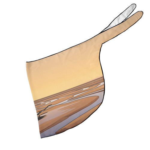 Statue of Liberty Salt Marsh Beach Sarong Wrap (QUE)