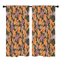 Watercolor Fall Maple Drift 52 x 84 in Window Curtain Set