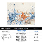 French Farmhouse 178cm x 140cm Rectangular Tablecloth 70x55inch (QUE)
