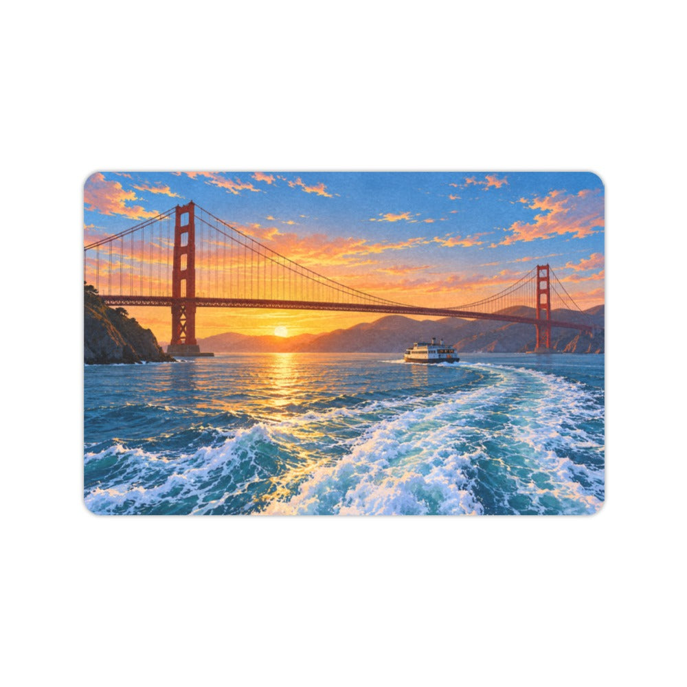 Sunrise Golden Gate Wake 23.6 x 15.7 in Doormat