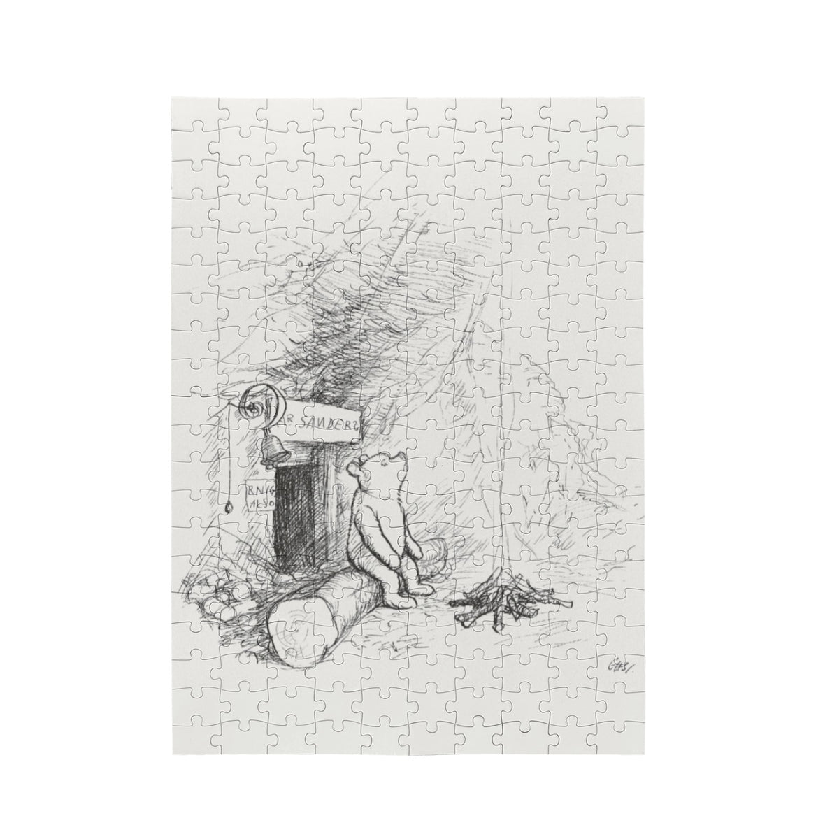 Pooh Woodland 10 x 13.94 in 200-Piece Wooden Jigsaw Puzzle (QUE)
