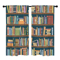 Back-to-School Bookshelf 52 x 84 in Window Curtain Set