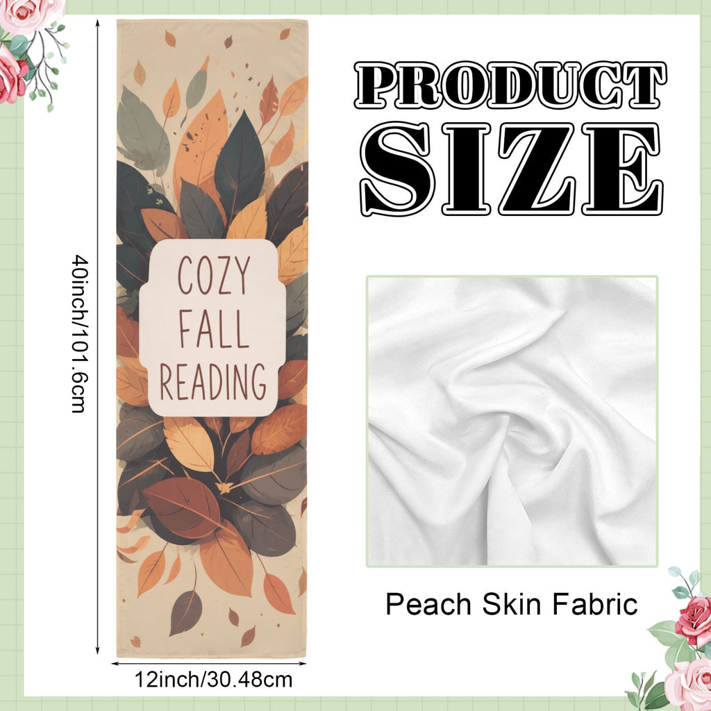 Cozy Fall Reading 12 x 40 in Polyester Peach Skin Tapestry