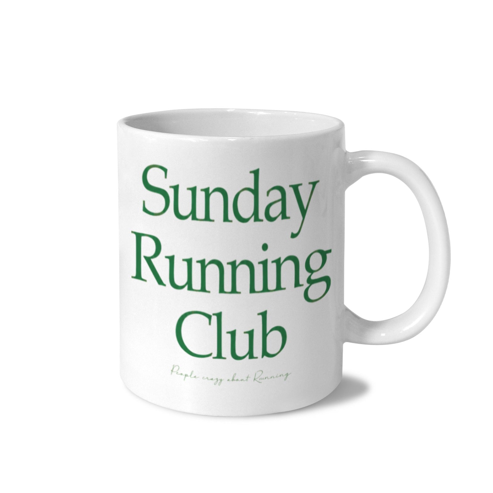 Sunday Running Club 11 oz White Ceramic Mug