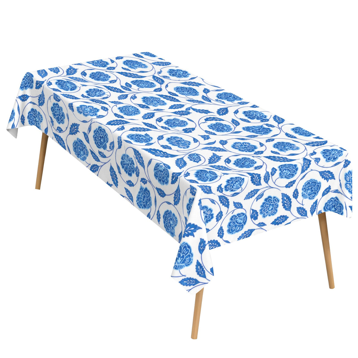 Bright Pumpkin 178cm x 140cm Rectangular Tablecloth 70x55inch (QUE)
