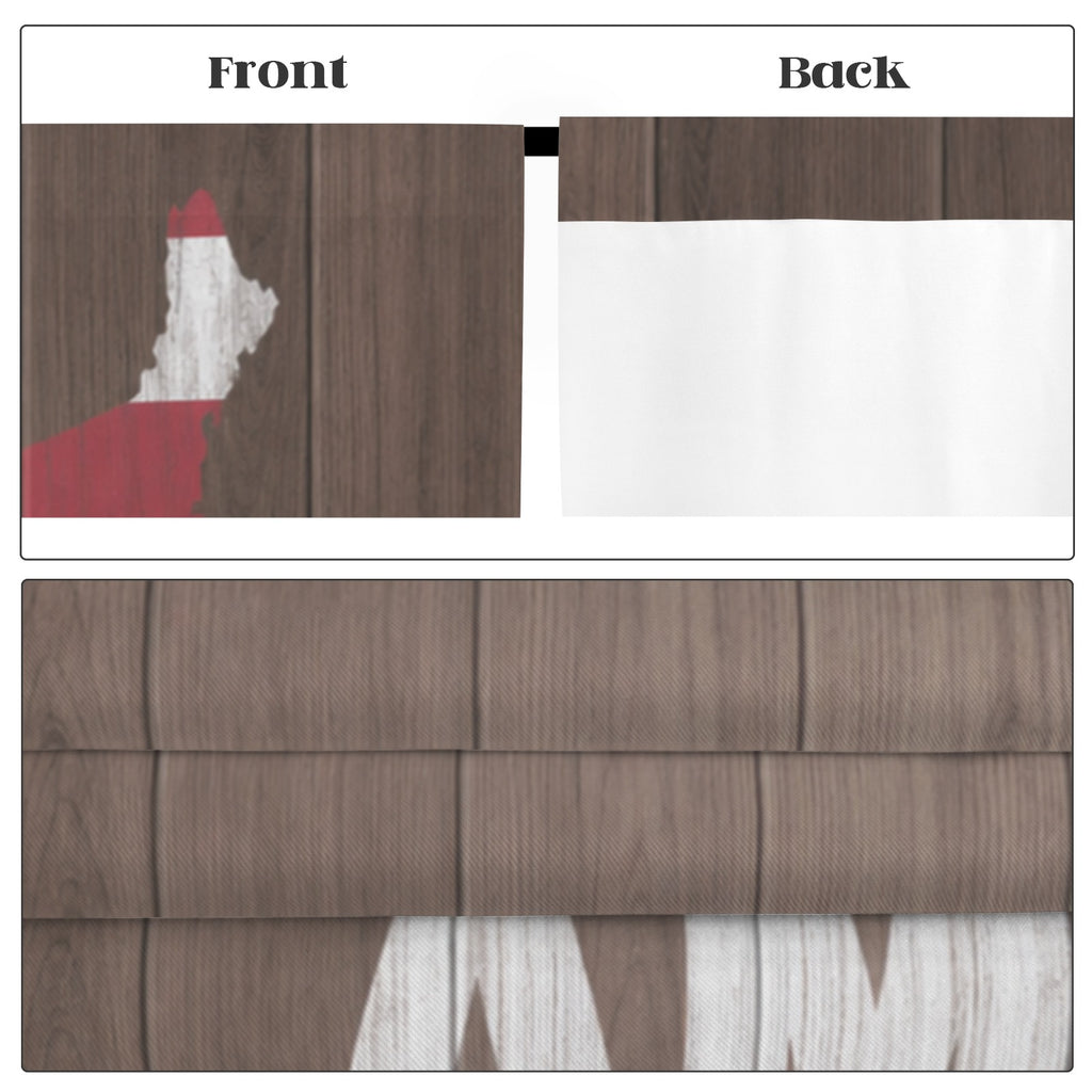 America Map: Every District 52 x 84 in Window Curtain Set