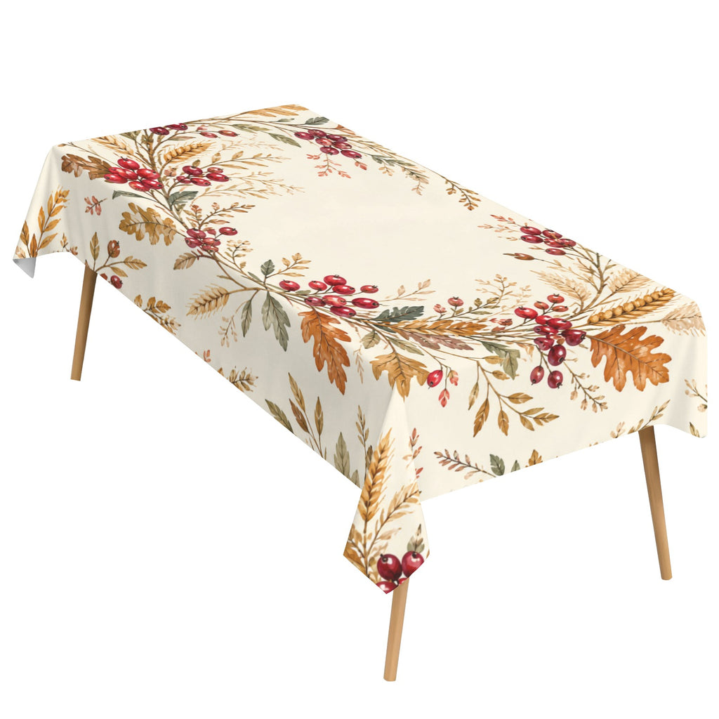 Cranberry 178cm x 140cm Rectangular Tablecloth 70x55inch (QUE)