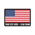 Your Text Here Flag Frame 23.6 x 15.7 in Doormat