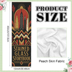 Stained Glass Storybook 12 x 40 in Polyester Peach Skin Tapestry