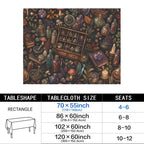 Apothecary Cabinet 178cm x 140cm Rectangular Tablecloth 70x55inch (QUE)