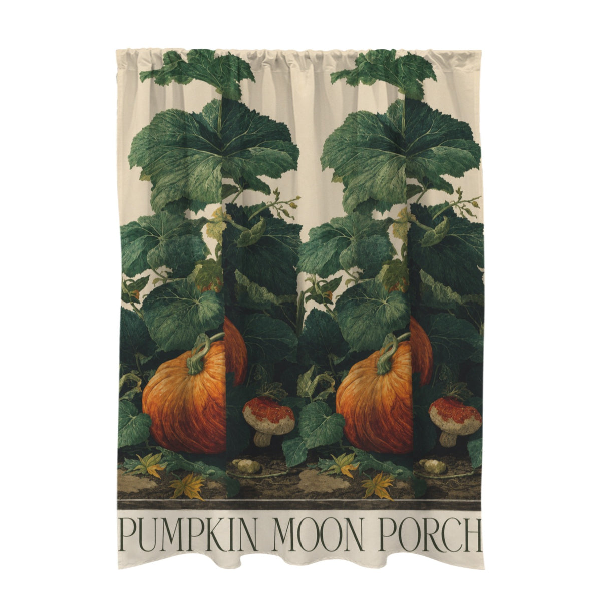 Pumpkin Moon Porch 51 x 72 in Door Curtain (QUE)
