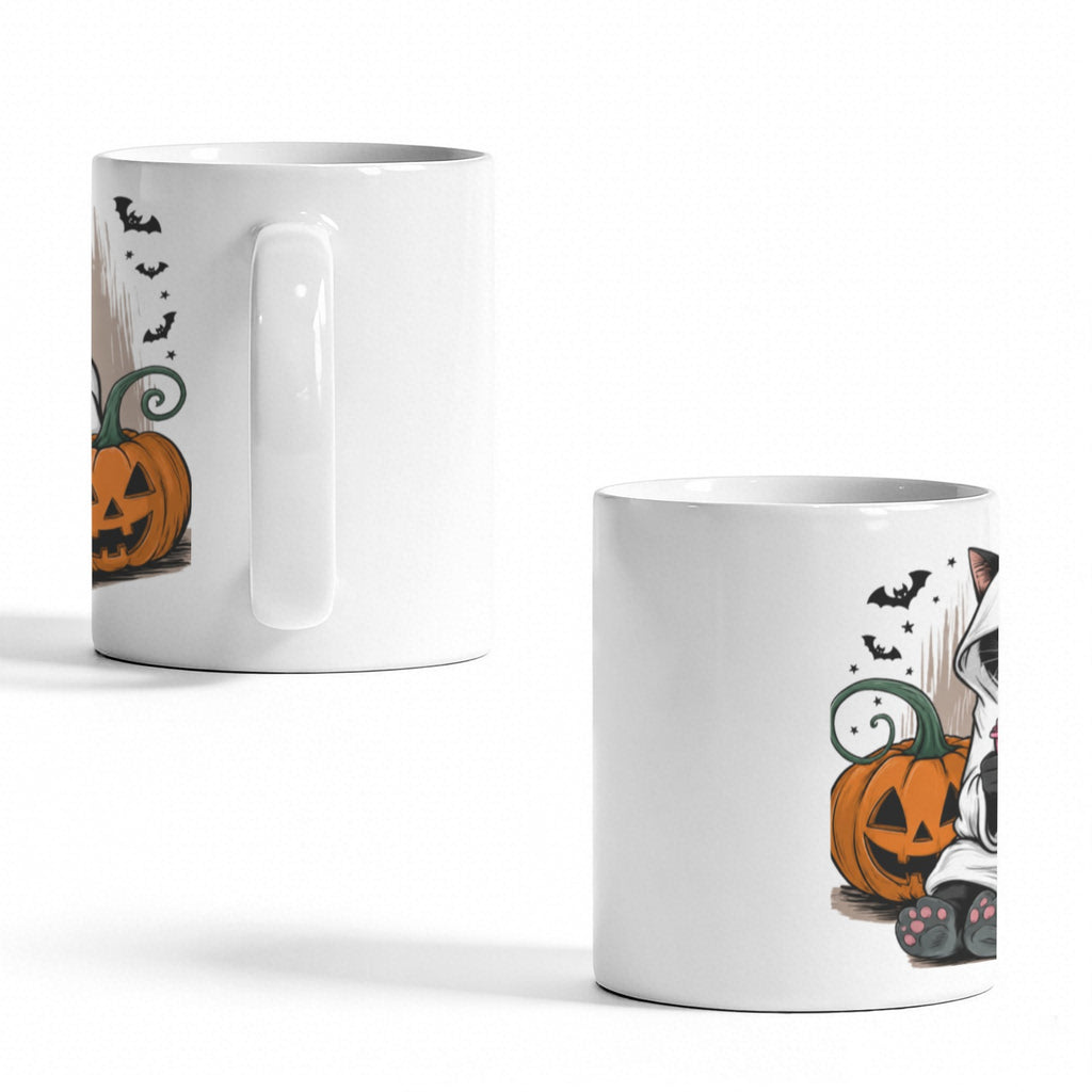 Haunted Clocktower 11 oz White Ceramic Mug