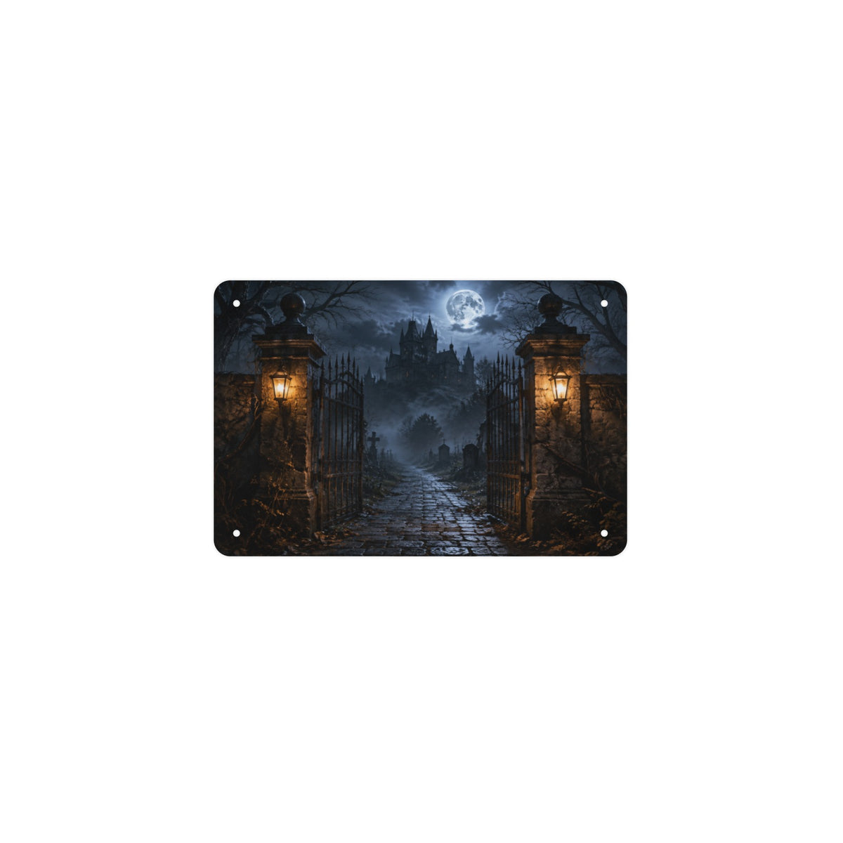 Welcome If You Dare 12 x 8 in Metal Tin Sign
