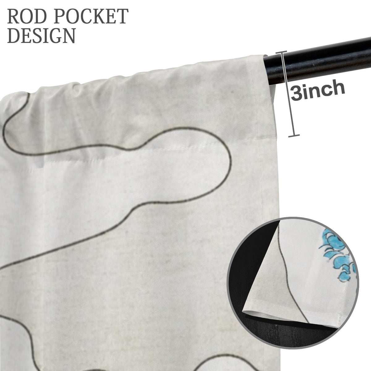 Hokusai Great Wave 52 x 84 in Window Curtain Set