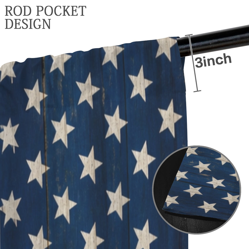 Community Parade of Flags 52 x 84 in Window Curtain Set