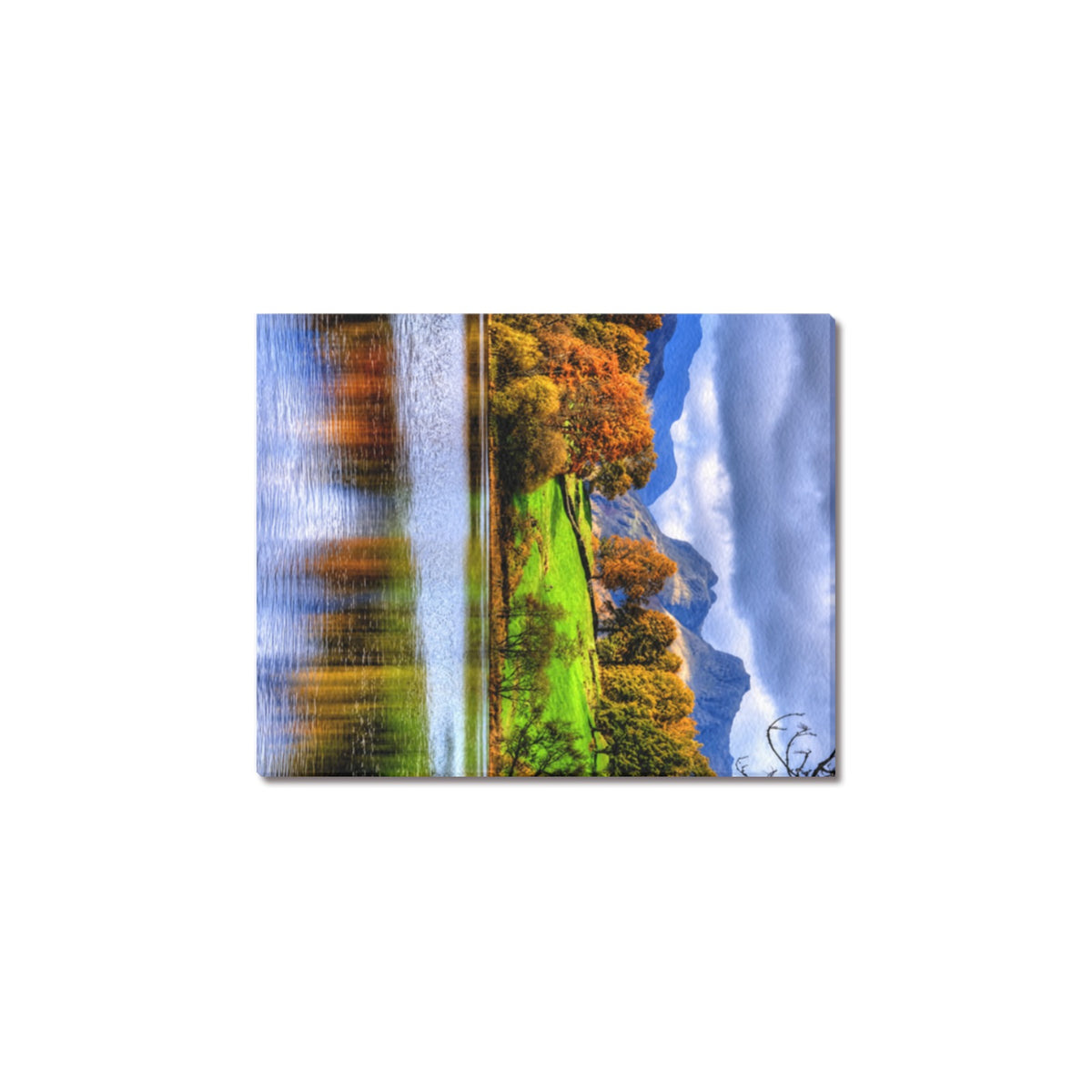 Long Weekend Autumn Lake Frame Canvas Print 8"x10"
