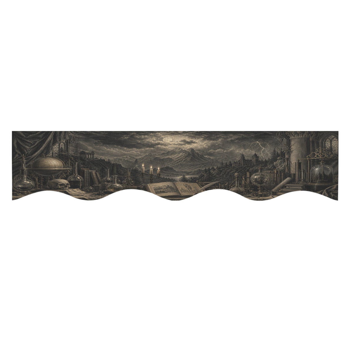 Gothic Laboratory 200cm x 43.1cm Fireplace Cloth (QUE)