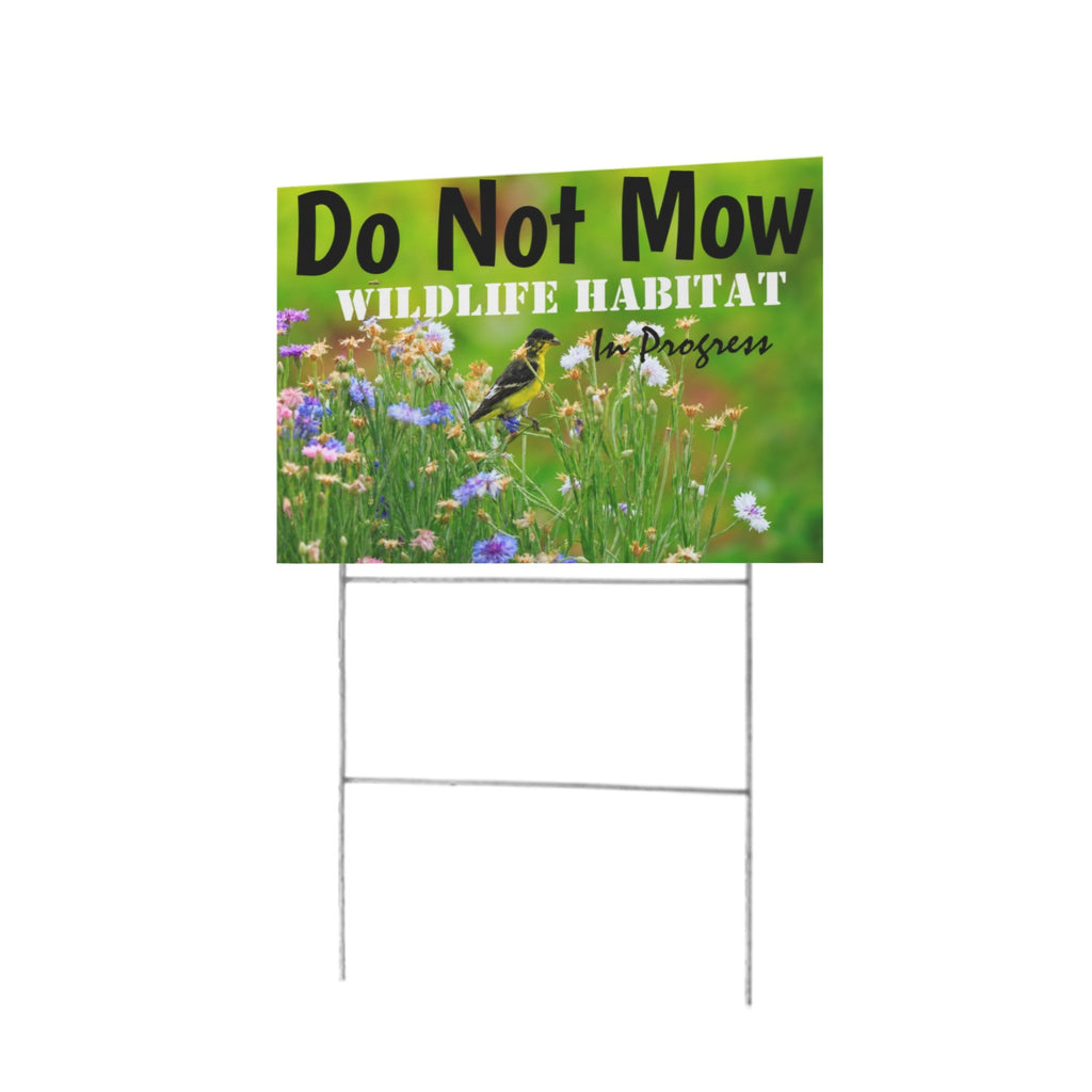 Backyard Wildlife Habitat 12 x 9 in House Sign