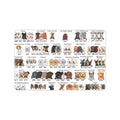 Dog Breed Chart Doormat 23.6 x 15.7 in Doormat