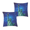 Statue Torch Starry Sky 16 x 16 in Envelope Pillow Case