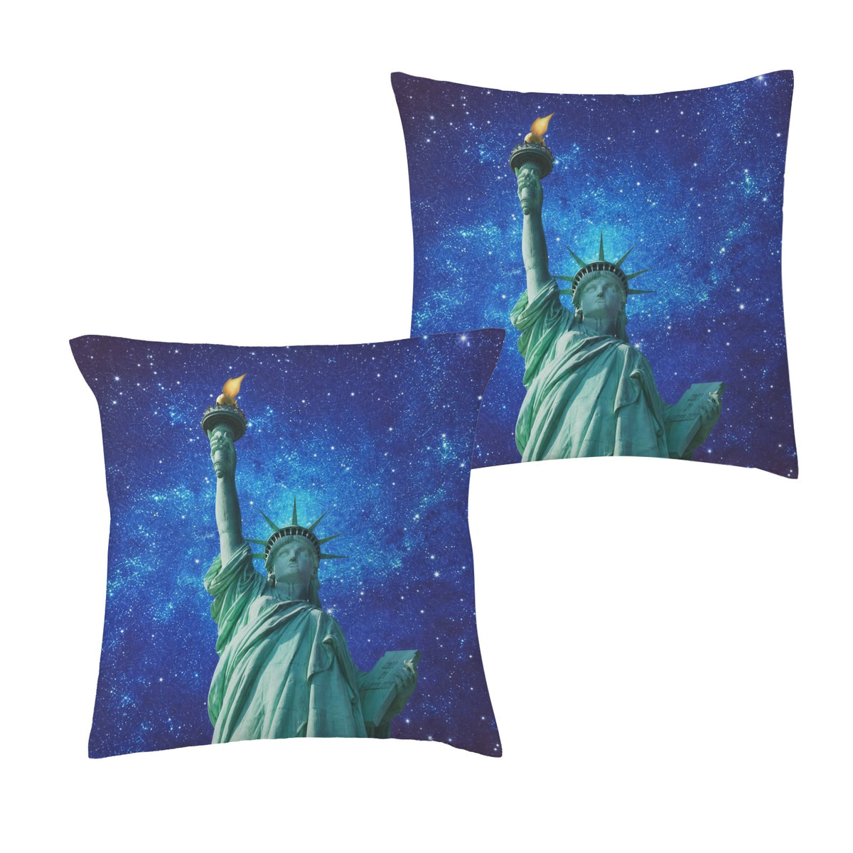 Statue Torch Starry Sky 16 x 16 in Envelope Pillow Case