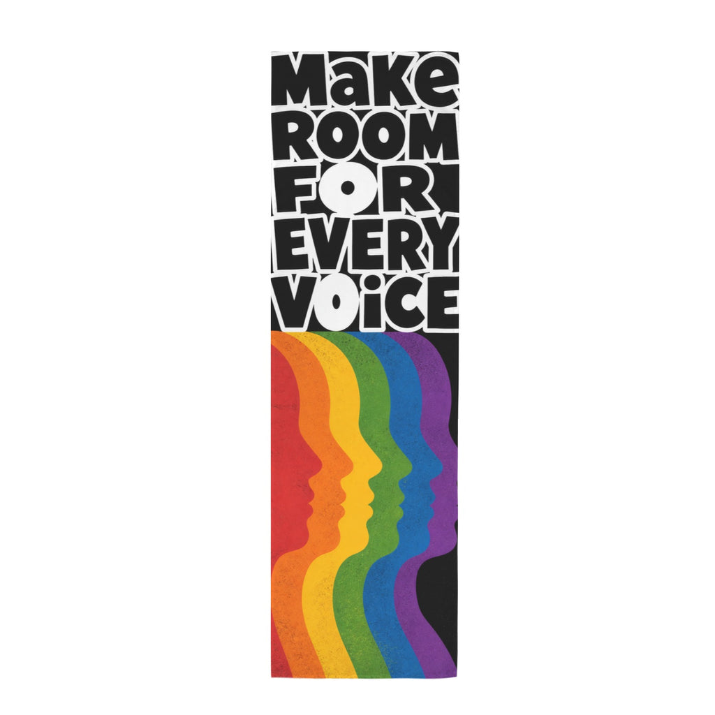 Make Room for Every Voice 12 x 40 in Polyester Peach Skin Tapestry