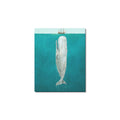 Whale Beneath a Sailing Ship Frame Canvas Print 8"x10"