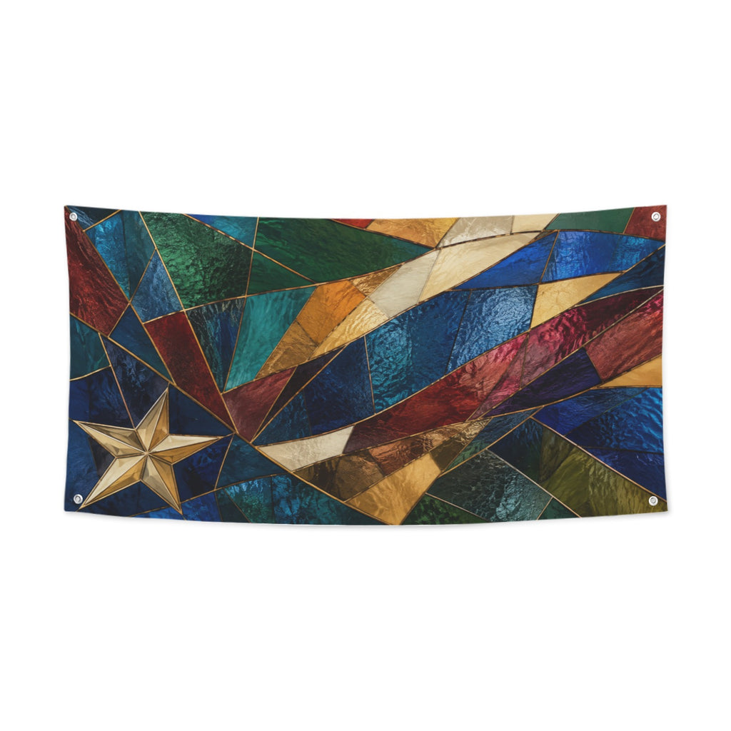 Jewel Toned Service Star 47 x 24 in Festival Banner