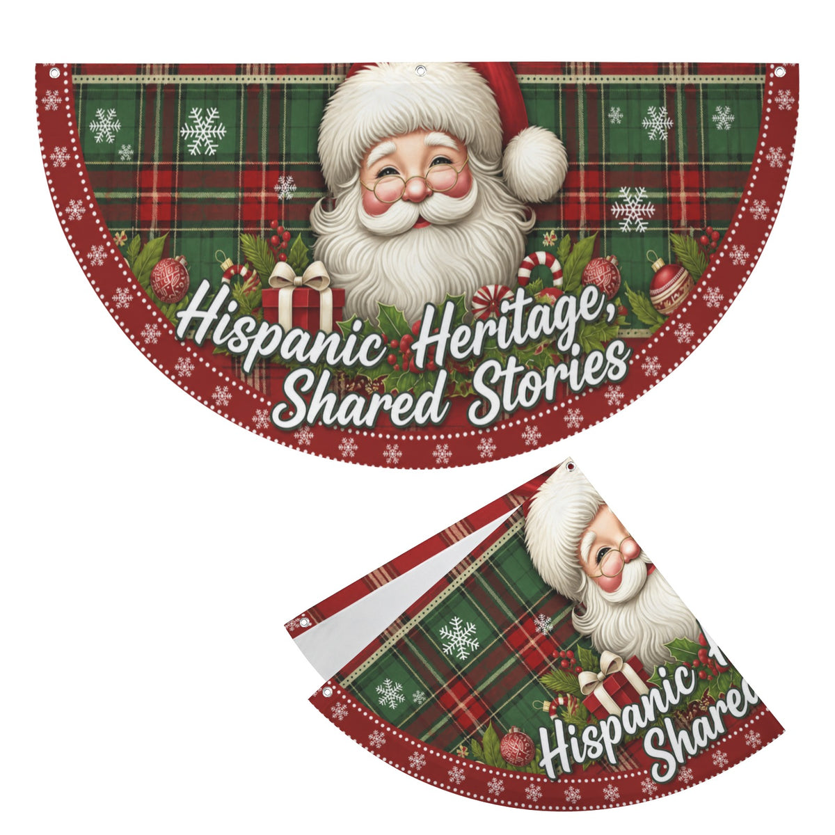 Hispanic Heritage, Shared Stories 36 x 18 in Semi Circle Flag