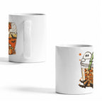 Pumpkin Spice Ghost 11 oz White Ceramic Mug