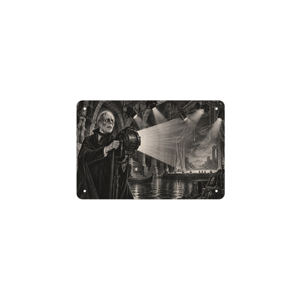 Underground Stage Phantom 12 x 8 in Metal Tin Sign