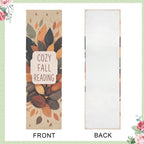 Cozy Fall Reading 12 x 40 in Polyester Peach Skin Tapestry