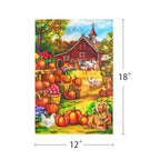Farm Table Gratitude 12 x 18 in Garden Flag