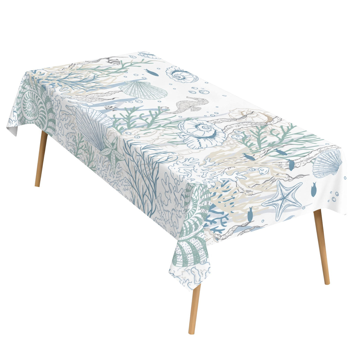 Orange Spiderweb 178cm x 140cm Rectangular Tablecloth 70x55inch (QUE)