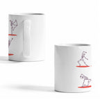 Skeleton Hand with Candy 11 oz White Ceramic Mug
