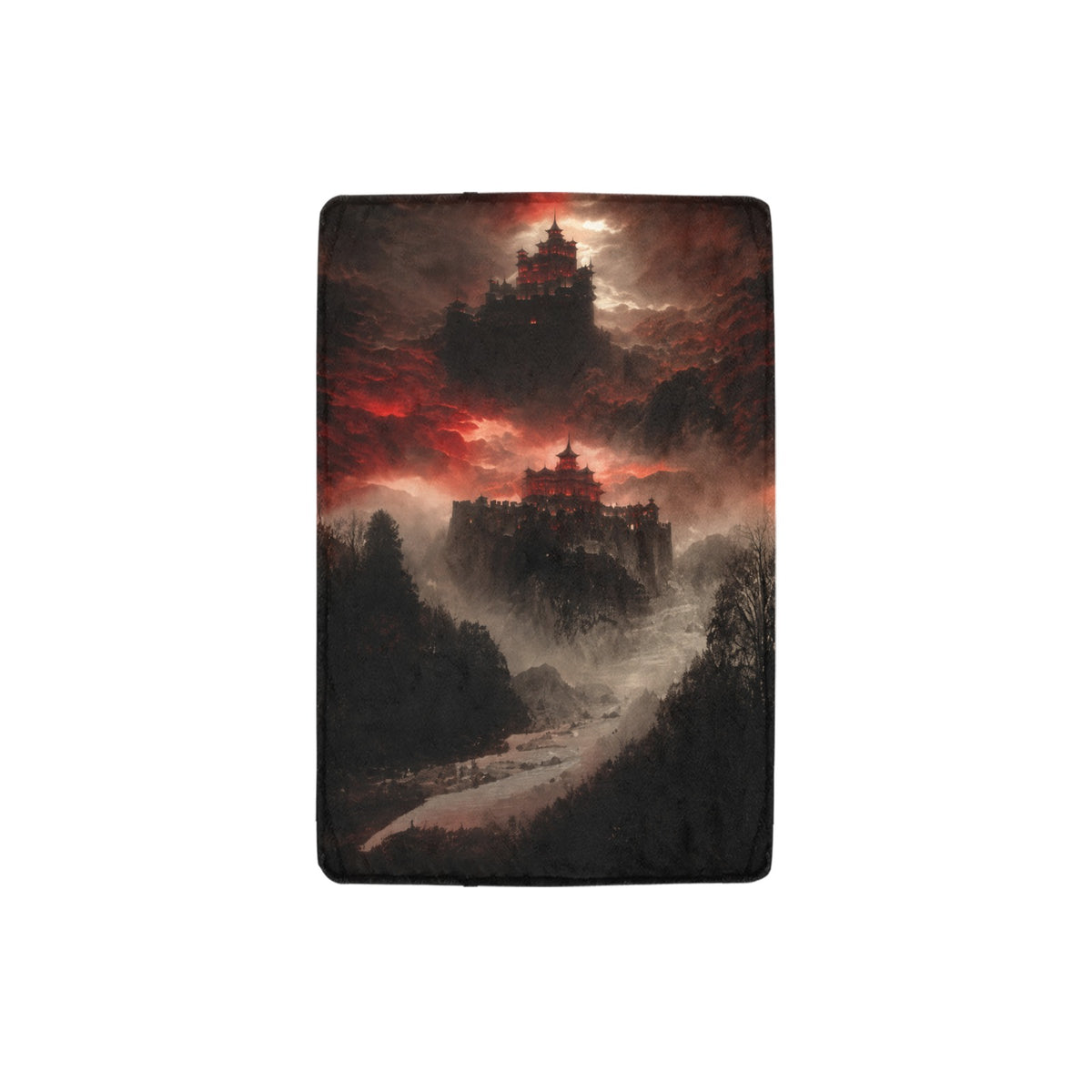 Haunted Lighthouse on the Coast 32 x 48 in Micro Fleece Blanket