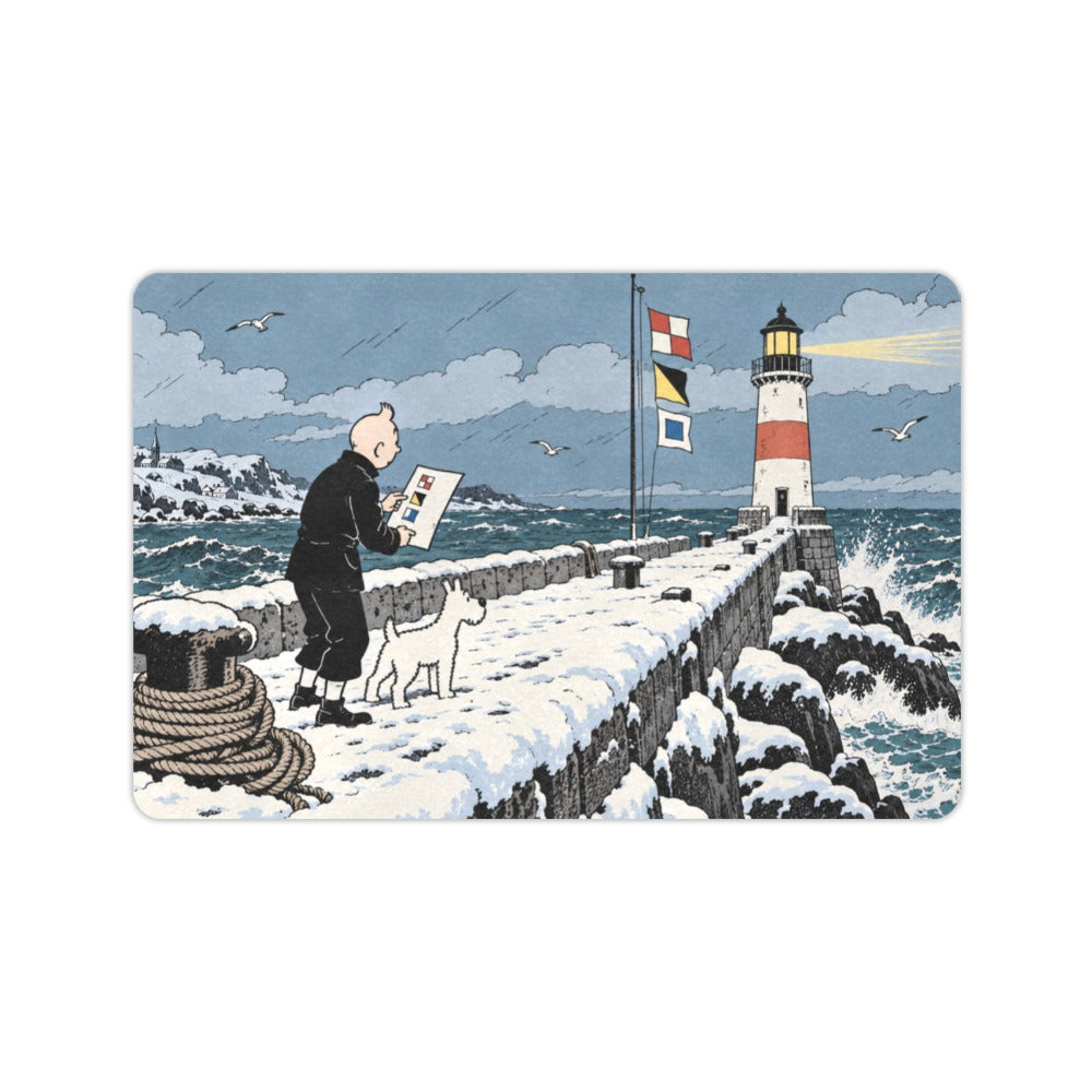 Tintin Lighthouse Signal 23.6 x 15.7 in Doormat