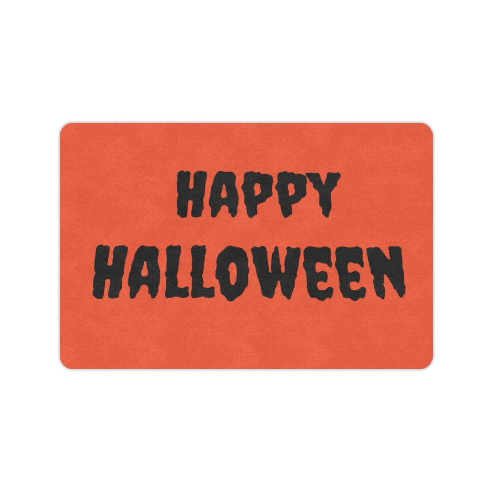 Ghost Cat Autumn Leaves 23.6 x 15.7 in Doormat