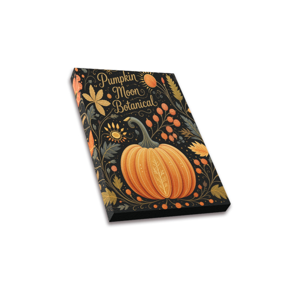 Pumpkin Moon Botanical Frame Canvas Print 8"x10"