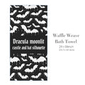 Dracula Castle Bat 29"x58" (QUE) Waffle Weave Bath Towel