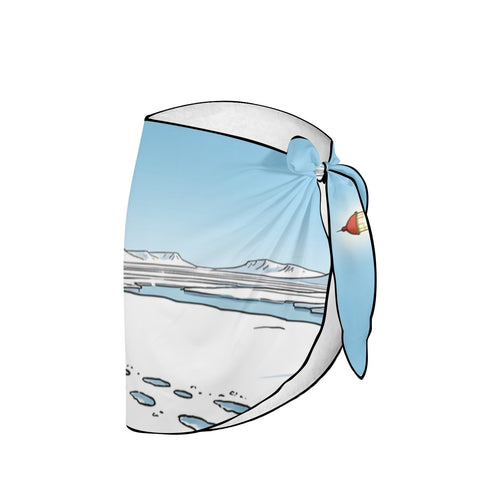 Tintin Snowy Polar Beacon Beach Sarong Wrap (QUE)