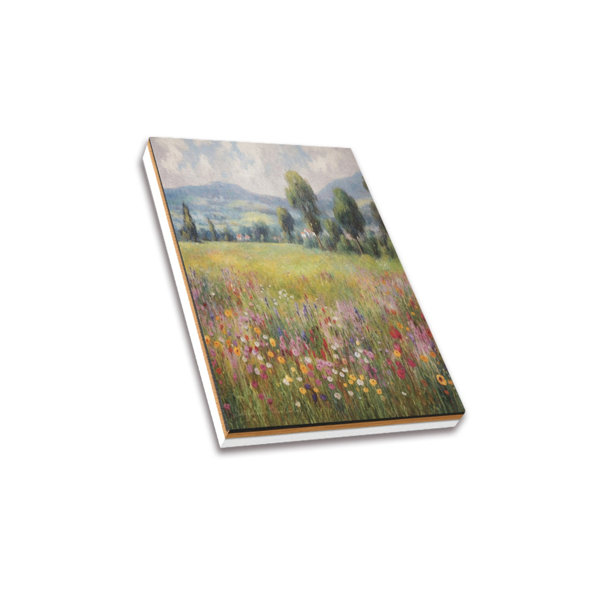Wildflower Field Study Frame Canvas Print 8"x10"