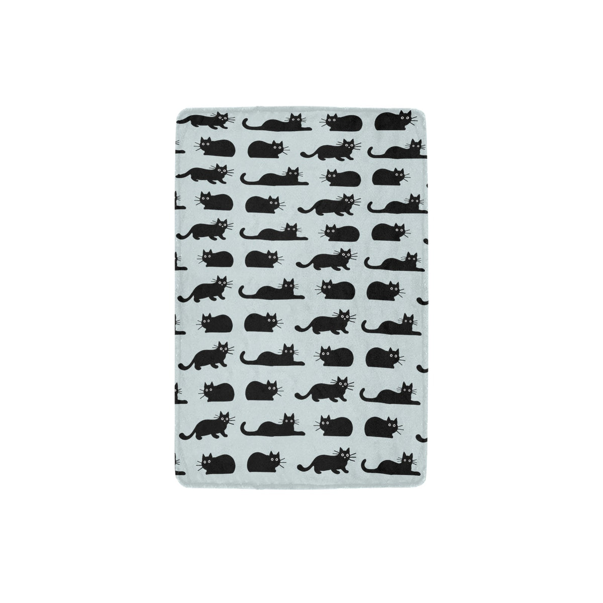 Rooftop Cats Under the Harvest Moon 32 x 48 in Micro Fleece Blanket
