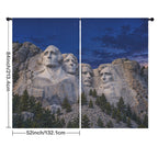 Rushmore Deep-Blue Evening 52 x 84 in Window Curtain Set