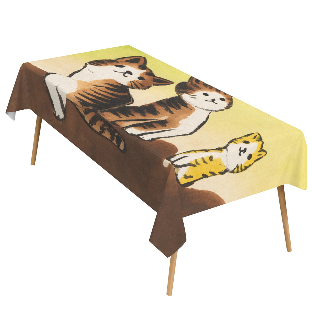 Bat Cat Spiderweb 178cm x 140cm Rectangular Tablecloth 70x55inch (QUE)