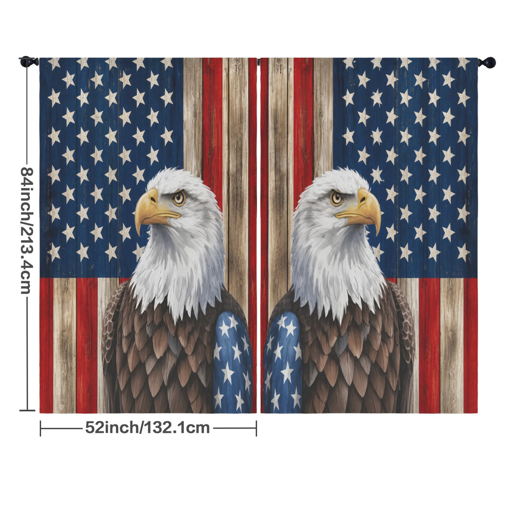 Community Parade of Flags 52 x 84 in Window Curtain Set