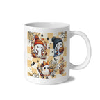 Trick-or-Treat Candy Basket 11 oz White Ceramic Mug