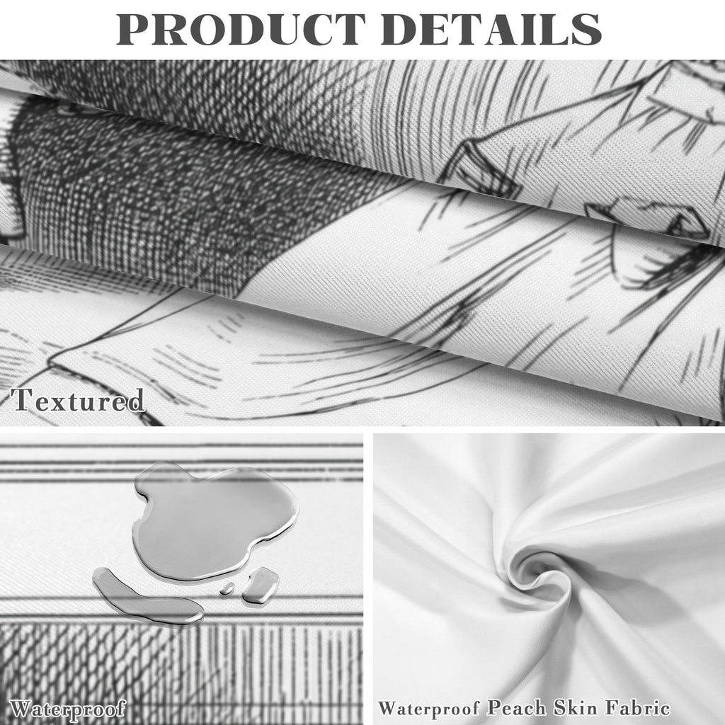 White Rabbit 178cm x 140cm Rectangular Tablecloth 70x55inch (QUE)