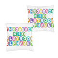 Throwback Kid Playroom Alphabet 16 x 16 in Envelope Pillow Case