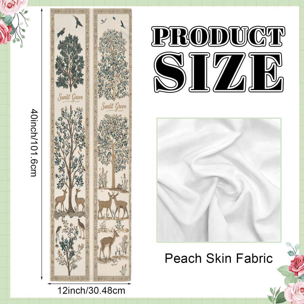 Sunlit Grove 12 x 40 in Polyester Peach Skin Tapestry